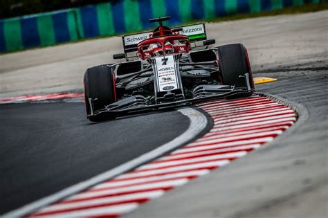 7 Kimi Räikkönen Alfa Romeo C38 In Hungaroring 2019 Fp1 F1 Racing