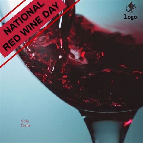 National Red Wine Day Template Postermywall