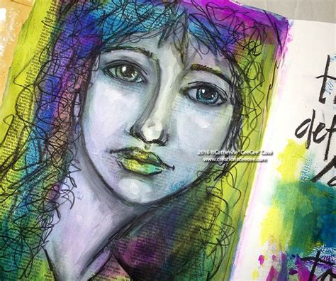 Joyful Playdate 17jan16 C Art Journal Pages Art Journals Face Drawing Face Art Acrylic Paint