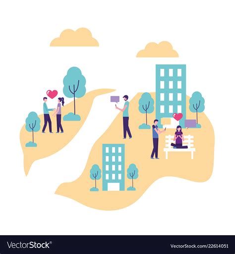 Community People Activity Royalty Free Vector Image