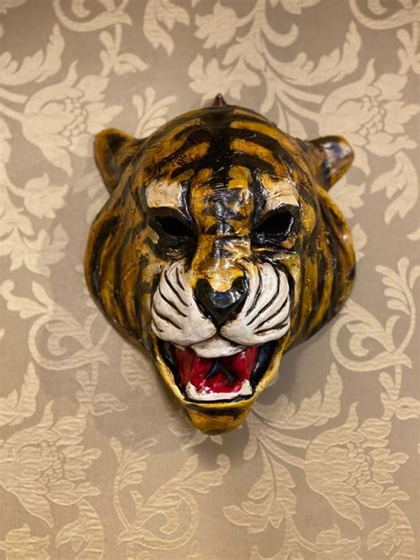 Venetian Mask Tiger Mask Carnival Mask Animal Masks Etsy Australia