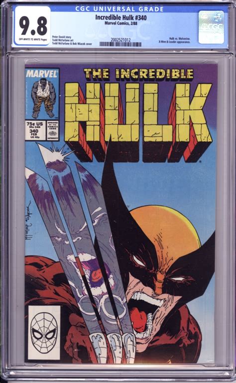 Marvel Comics The Incredible Hulk 340 Feb 1988 Vs Wolverine
