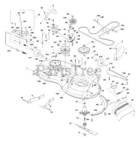 Husqvarna 46 Inch Mower Deck Diagram