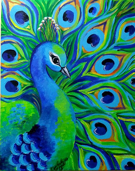 Blue Peacock Painting Discount Deals Save 43 Jlcatjgobmx