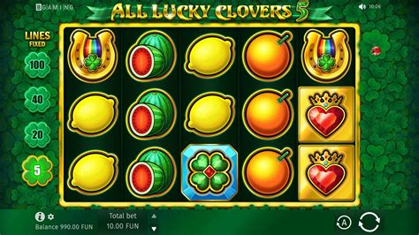 All Lucky Clovers Slot Review 2022 Free Play Demo Game