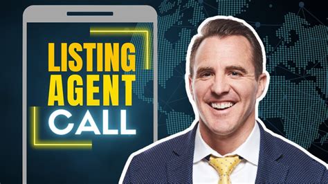 The Real Estate School Listing Agent Call Youtube