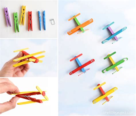 Clothespin Airplanes Airplanes From Popsicle Sticks And Clothespins