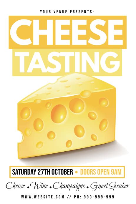 Copy Of Cheese Tasting Poster Postermywall