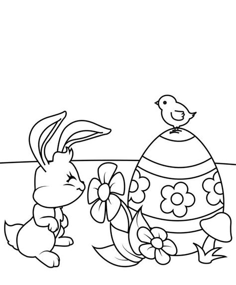 Easter Chick Coloring Pages Printable Free Centenario