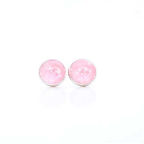 Pink Peony Stud Earrings Lake Lark