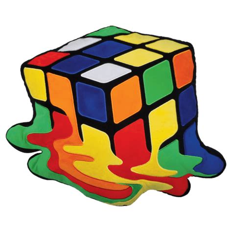 Melting Rubiks® Cube Embroidered Pillow Is The Perfect T For Kids