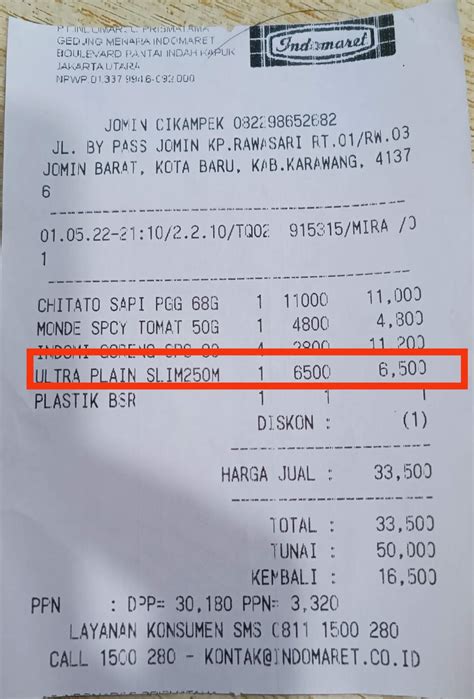 Contoh Struk Belanja Indomaret Tk Paud - vrogue.co