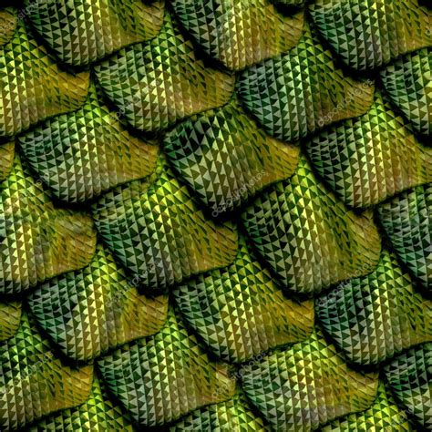 3d Abstract Seamless Snake Skin Reptile Scale — Stock