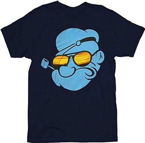 Popeye The Sailor Man Navy Adult T Shirt Tee Adult Small Amazon Ca Clothing Accessories