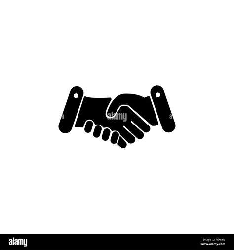 Handshake Icon Vector Illustration Business Symbol Sign Stock Vector
