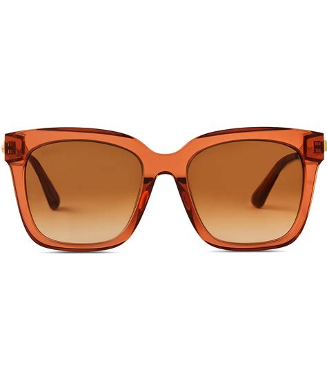 diff eyewear women s bella 54mm polarized square sunglasses dillard s