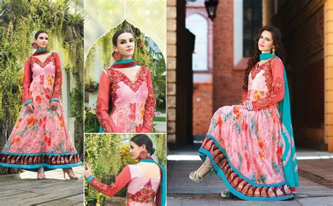 Punjabi Georgette Party Wear Salwar Suits 2014 2015 Nsa