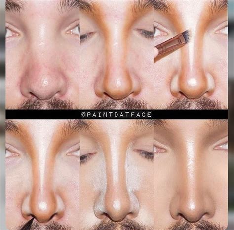 The nose is divided into four main areas: Image result for nose contour | Dicas de maquilhagem, Maquiagem de nariz, Maquiagem rosto