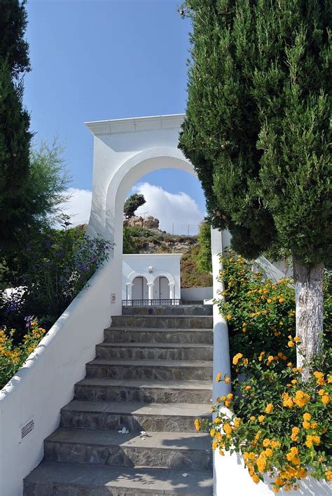 Greece Stairs Architecture Tree Pikist