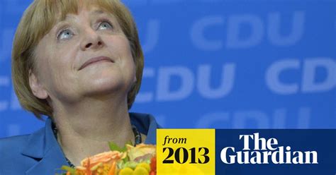 angela merkel triumphs in german election to secure historic third term germany the guardian