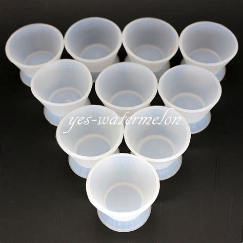 12 Pcs Dental Flexible Silicone Dappen Bowl Dish Acrylic Mixing Cup White 7ml Ebay