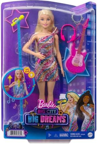 Set De Barbie Big City Big Dreams Cantante Malibu Gyj Cuotas sin interés