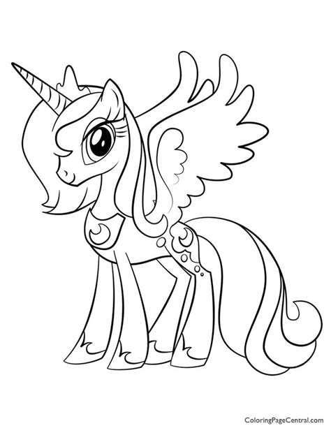 Find more mlp coloring page princess celestia pictures from our search. Princess Luna My Little Pony Coloring Page - From the ...
