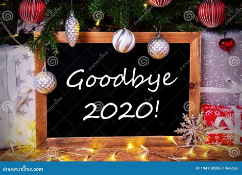 Goodbye 2020 Alphabet Letters On Marble Background Royalty Free Stock