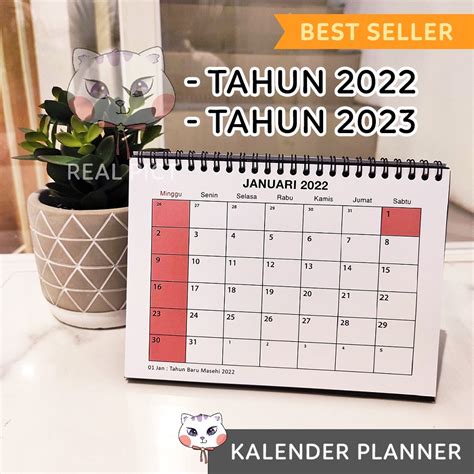Jual Kalender Meja Kalender Duduk 20222023 Simple Planner Agenda