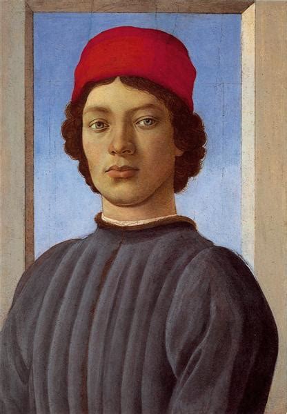 Portrait Of A Young Man With Red Cap 1477 Sandro Botticelli