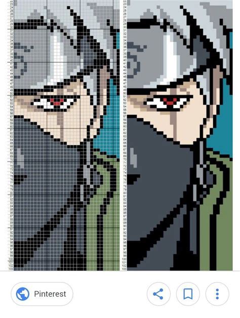 Épinglé Par Omma Camushbts Sur Handmade Pixel Art Naruto Pixel Art