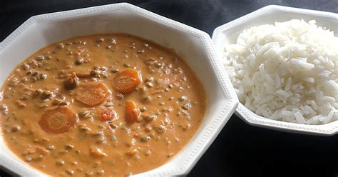 Curry de lentilles au lait de coco