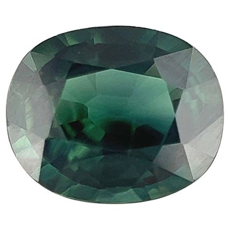 Fine 113ct Deep Green Blue Australian Sapphire Oval Cut Rare Loose Gem