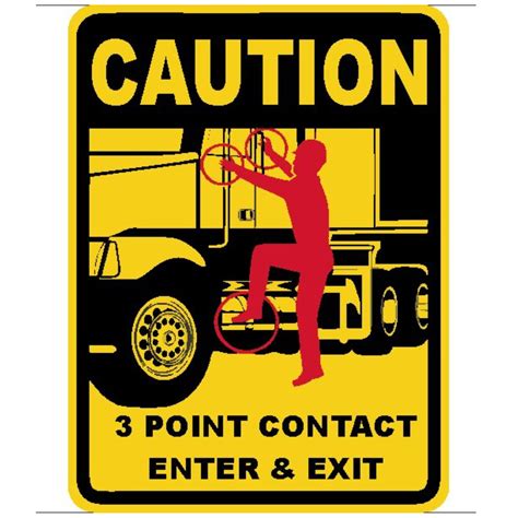 3 Point Contact Enter And Exit Buy Now Discount Safety Signs Australia