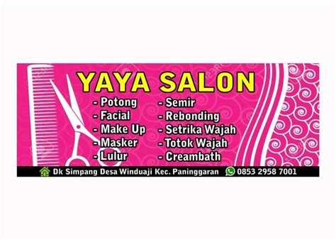 Contoh banner salon dan spa nu skin : Contoh Spanduk Promosi Salon - gambar spanduk