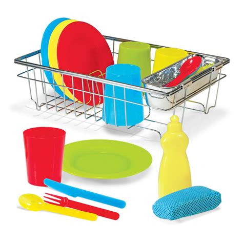 Melissa And Doug Lets Play House Wash And Dry Dish Set 9586374 Hsn