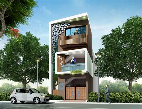 Pin By Sowmya Kurra On G2 Modern House Facades House Front Design