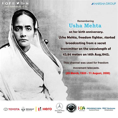 Remembering Indian Freedom Fighter Padma Vibhushan Dr Usha Mehta Ji