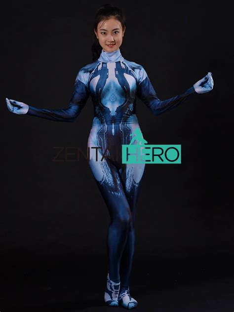 3d Printed Custom Cortana Costume Game Girl Halo Cosplay Suit For
