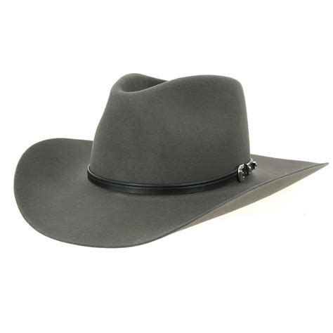 Cowboy Hat Seneca Buffalo 4x Wool Felt Grey Stetson Reference 10030