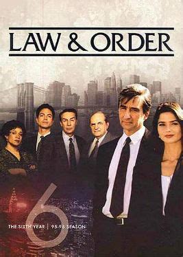 A triple murder at a magazine publishing company leads to a case of sibling rivalry, a protective matriarch and a corrupt judge. Law & Order (season 6) - Wikipedia