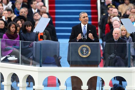 Obama Lays Out Liberal Vision At Inauguration The New York Times