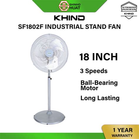 Khind Industrial Stand Fan 18 Inch Sf1802f Lazada