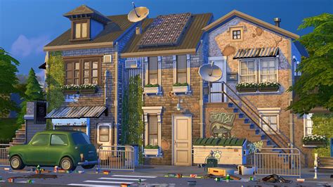 Shabby Townhouses 🏚️ The Sims 4 Speed Build Rthesims