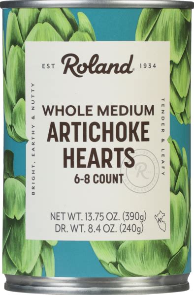 Medium Artichoke Hearts Our Products Roland Foods
