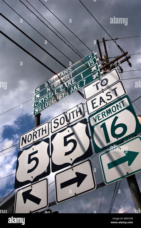 Us Road Signs In Vermont Hi Res Stock Photography And Images Alamy