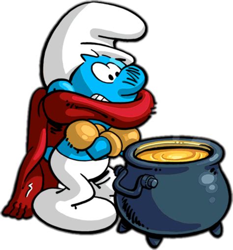 Sneezy Smurf Is Cold Smurfs Smurf Village Smurfs Drawing