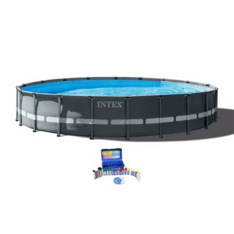 Intex 20ft X 48in Ultra Xtr Round Frame Above Ground Pool Set And Water
