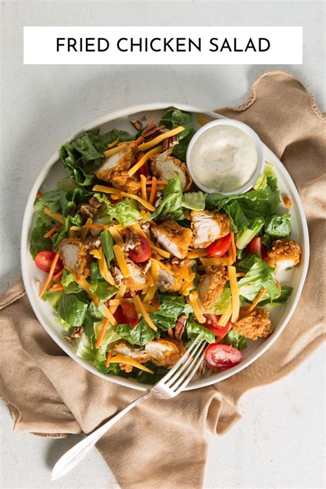 Want to use it in a meal plan? Fried Chicken Salad | Recipe in 2020 | Fried chicken ...