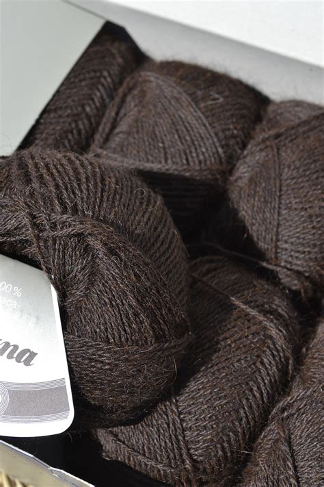 Wool Pure Wool Wool Package 500g Brown Dark Brown Knitting Etsy